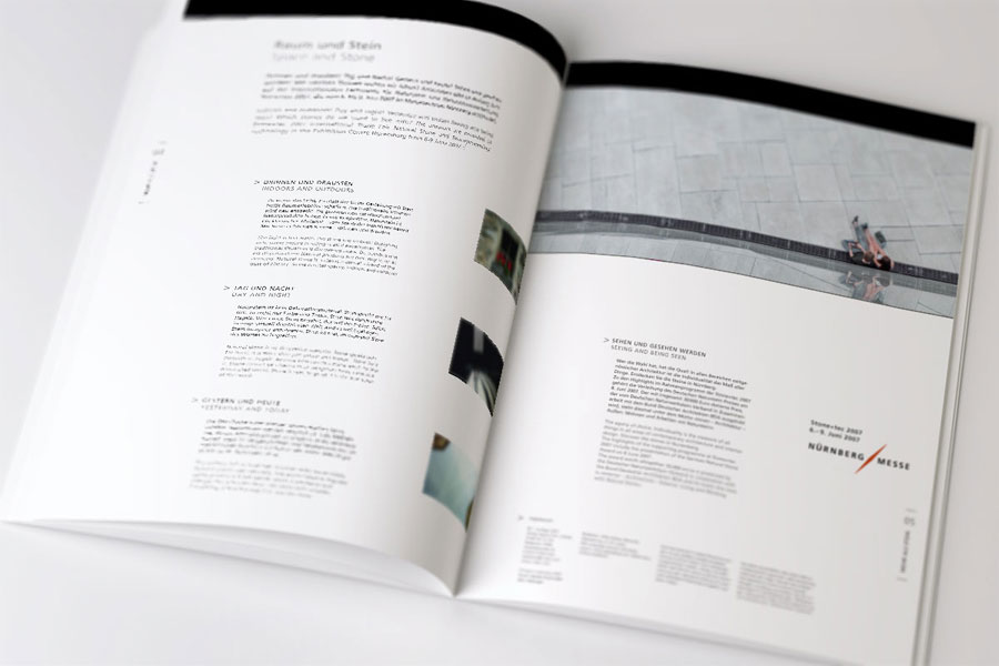 Magazin zur Kundenbindung für die Zielgruppe Architekten von allegria design, München.