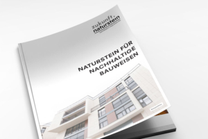 Broschüre zur Nachhaltigkeit von Naturstein von allegria design, München. Foto: Tiberius Gracchus by stock.adobe.com