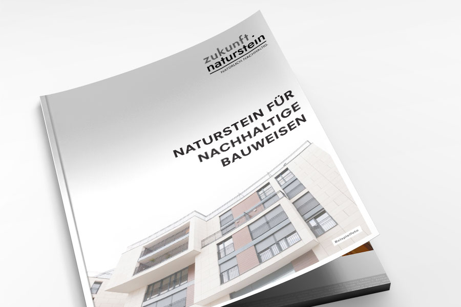 Broschüre zur Nachhaltigkeit von Naturstein von allegria design, München. Foto: Tiberius Gracchus by stock.adobe.com