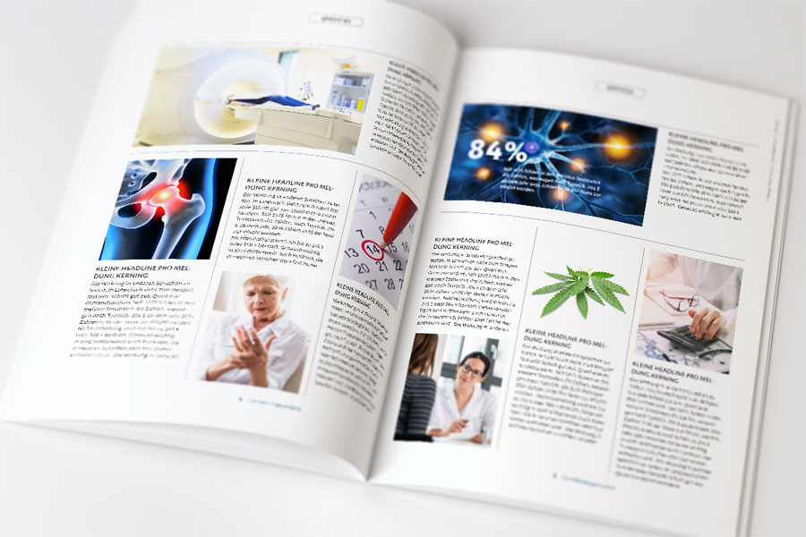 Gestaltung Fachmagazin für Ärzte von allegria design, München